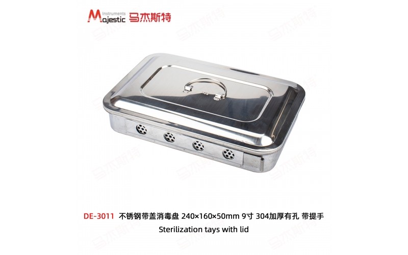 Sterilization Trays with lid and Handle